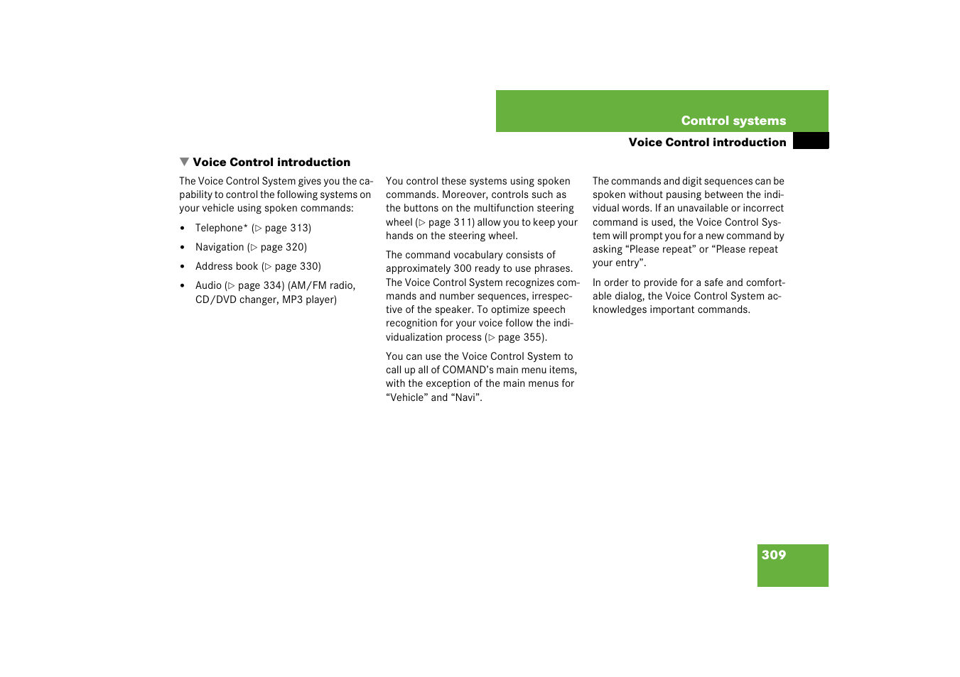 Mercedes-Benz S-Class 2008 COMAND Manual User Manual | Page 310 / 801