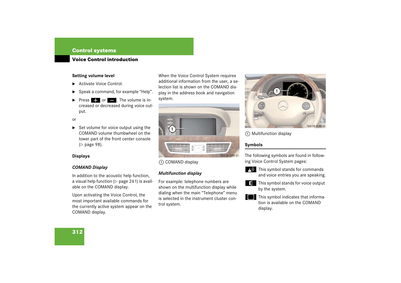 Mercedes-Benz S-Class 2008 COMAND Manual User Manual | Page 313 / 801