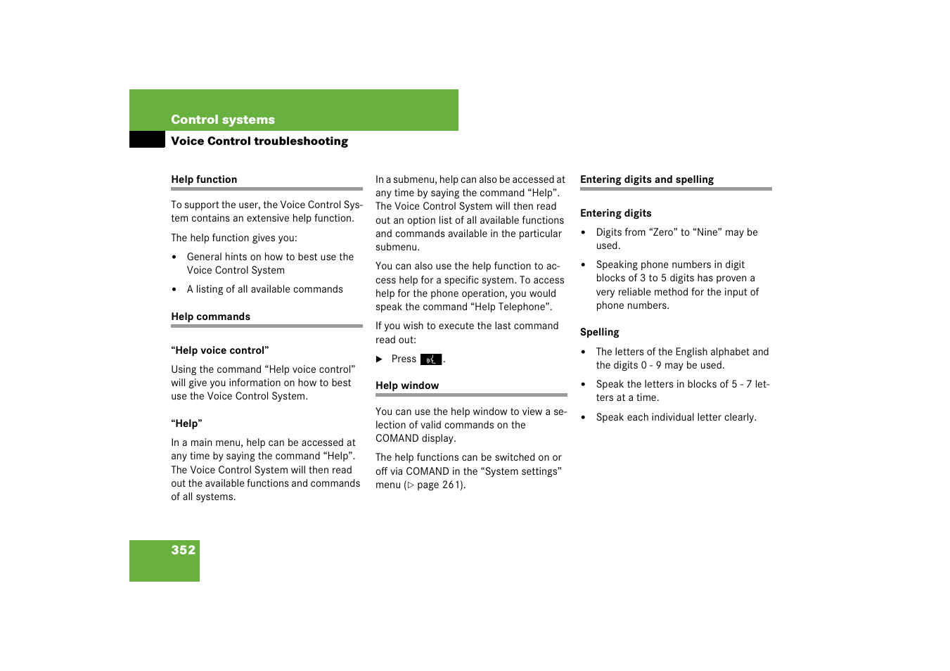 Mercedes-Benz S-Class 2008 COMAND Manual User Manual | Page 353 / 801