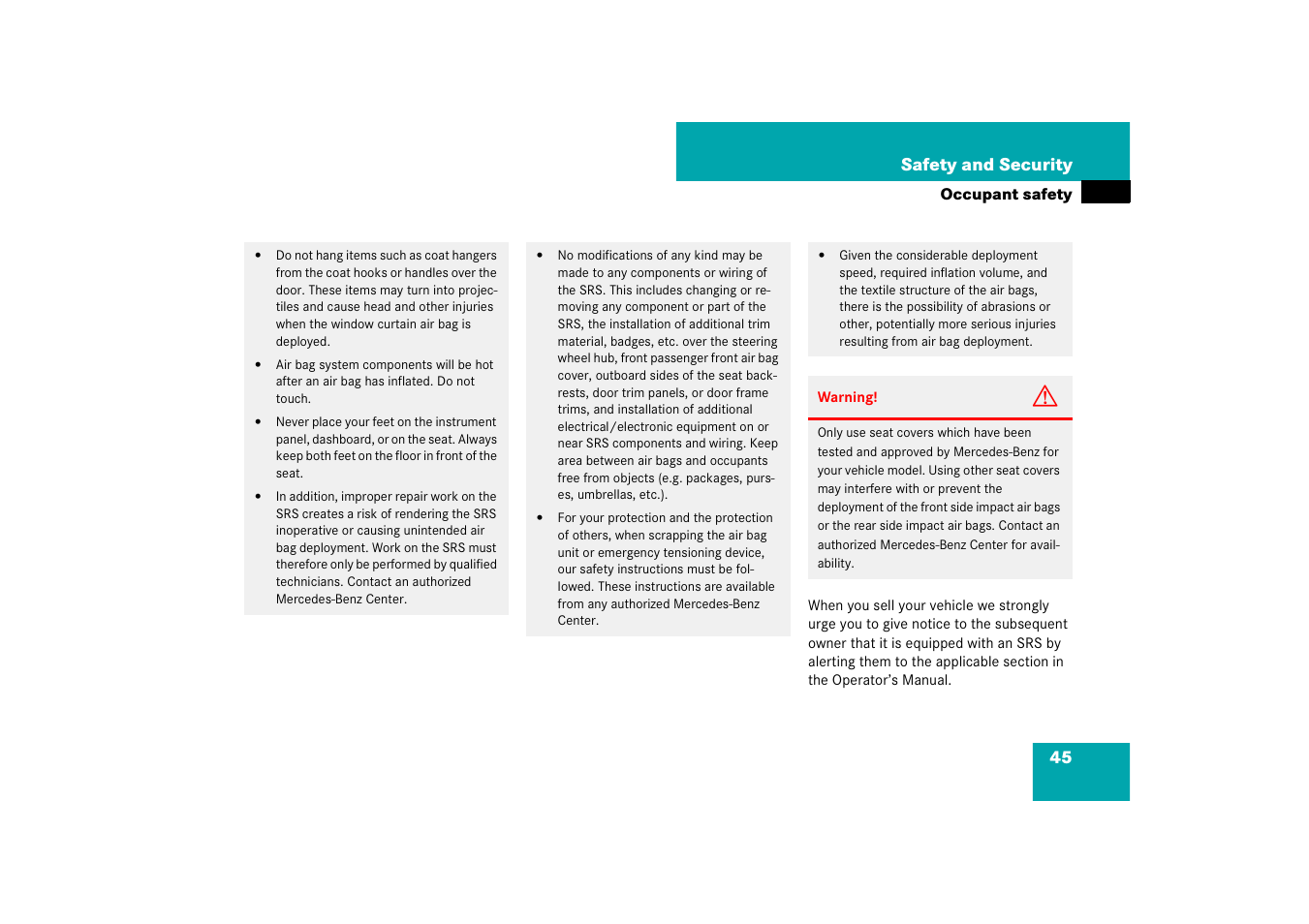 Mercedes-Benz S-Class 2008 COMAND Manual User Manual | Page 46 / 801