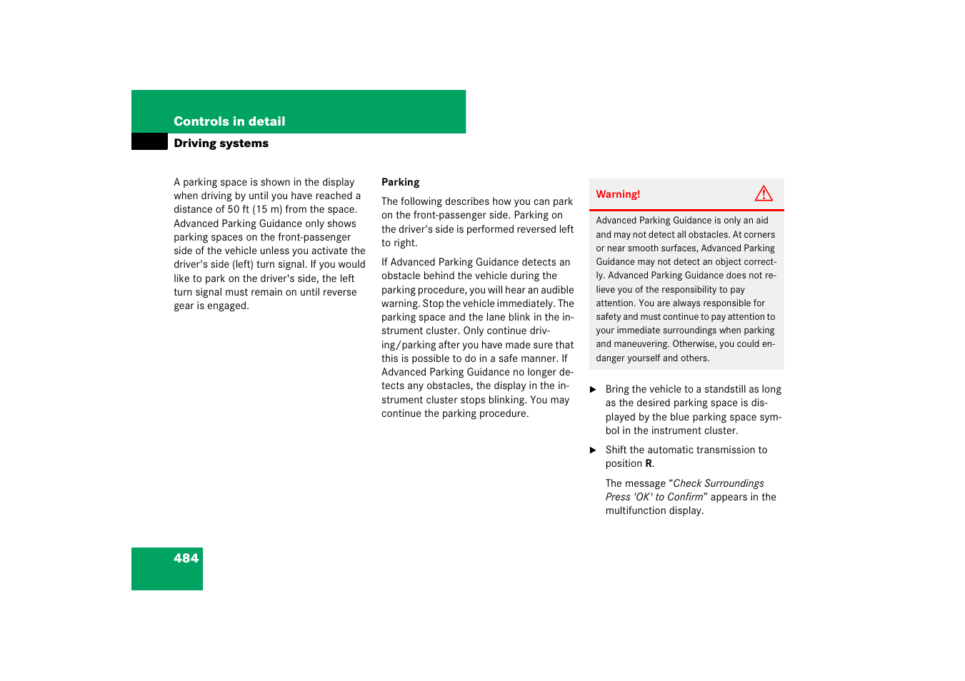 Mercedes-Benz S-Class 2008 COMAND Manual User Manual | Page 485 / 801