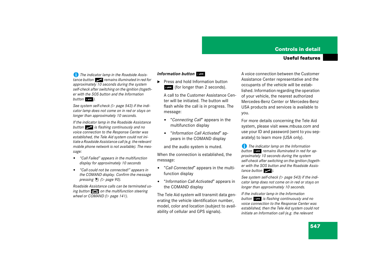 Mercedes-Benz S-Class 2008 COMAND Manual User Manual | Page 548 / 801