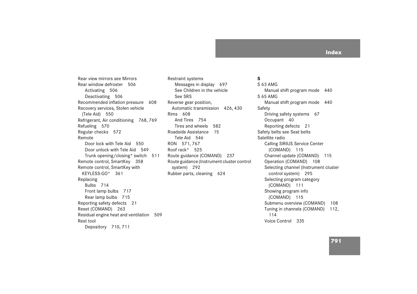 Mercedes-Benz S-Class 2008 COMAND Manual User Manual | Page 792 / 801