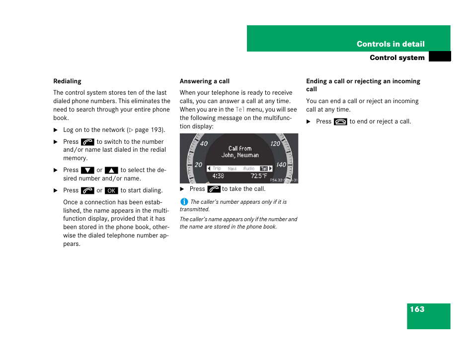 Mercedes-Benz C-Class 2008 Owners Manual User Manual | Page 164 / 509