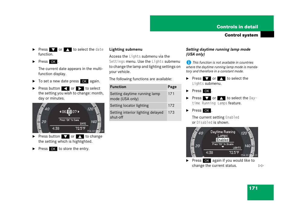 Mercedes-Benz C-Class 2008 Owners Manual User Manual | Page 172 / 509