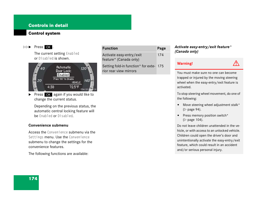 Mercedes-Benz C-Class 2008 Owners Manual User Manual | Page 175 / 509