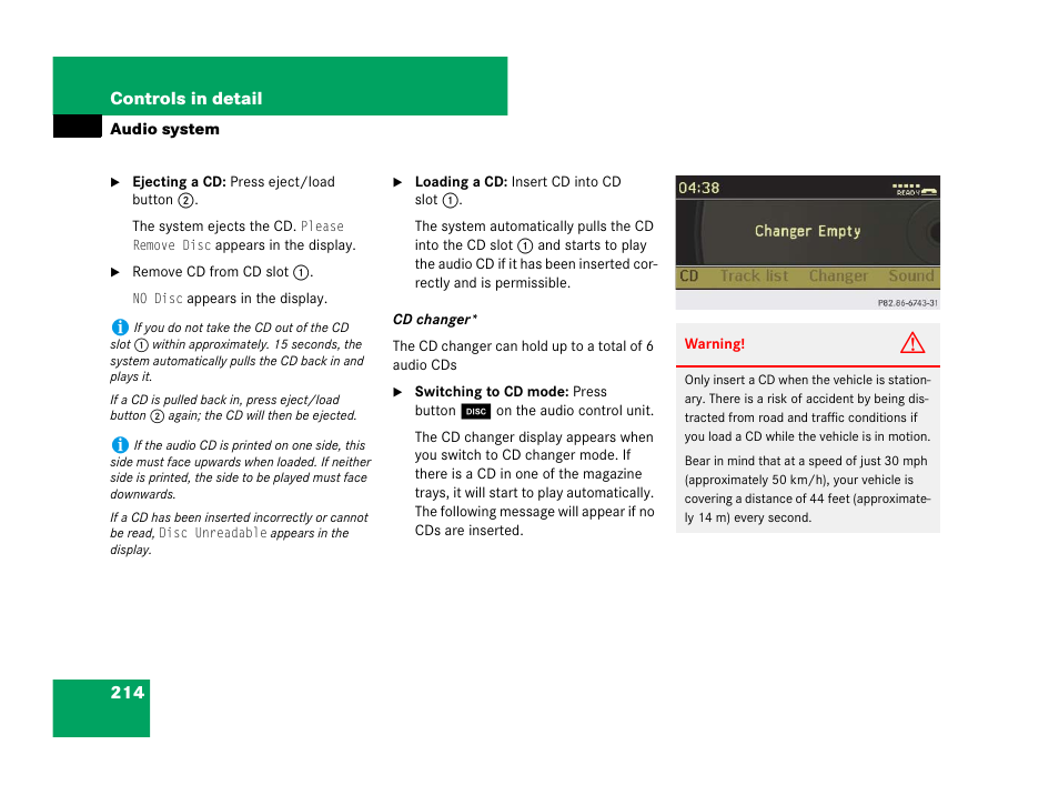 Mercedes-Benz C-Class 2008 Owners Manual User Manual | Page 215 / 509