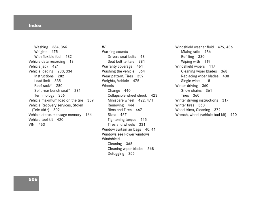 Mercedes-Benz C-Class 2008 Owners Manual User Manual | Page 507 / 509