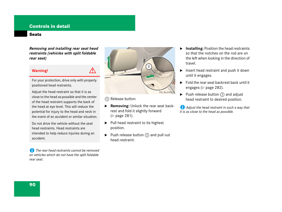 Mercedes-Benz C-Class 2008 Owners Manual User Manual | Page 91 / 509