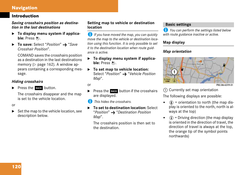 Basic settings, 120 navigation | Mercedes-Benz C-Class 2008 COMAND Manual User Manual | Page 121 / 225