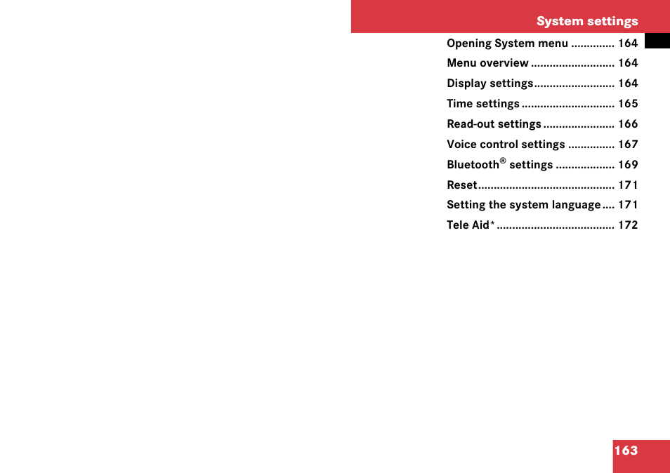 System settings | Mercedes-Benz C-Class 2008 COMAND Manual User Manual | Page 164 / 225