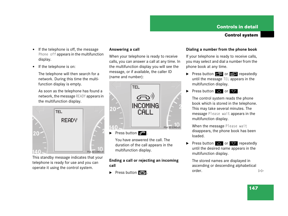 Mercedes-Benz C-Class 2007 Owners Manual User Manual | Page 148 / 441
