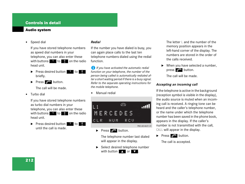 Mercedes-Benz C-Class 2007 Owners Manual User Manual | Page 213 / 441