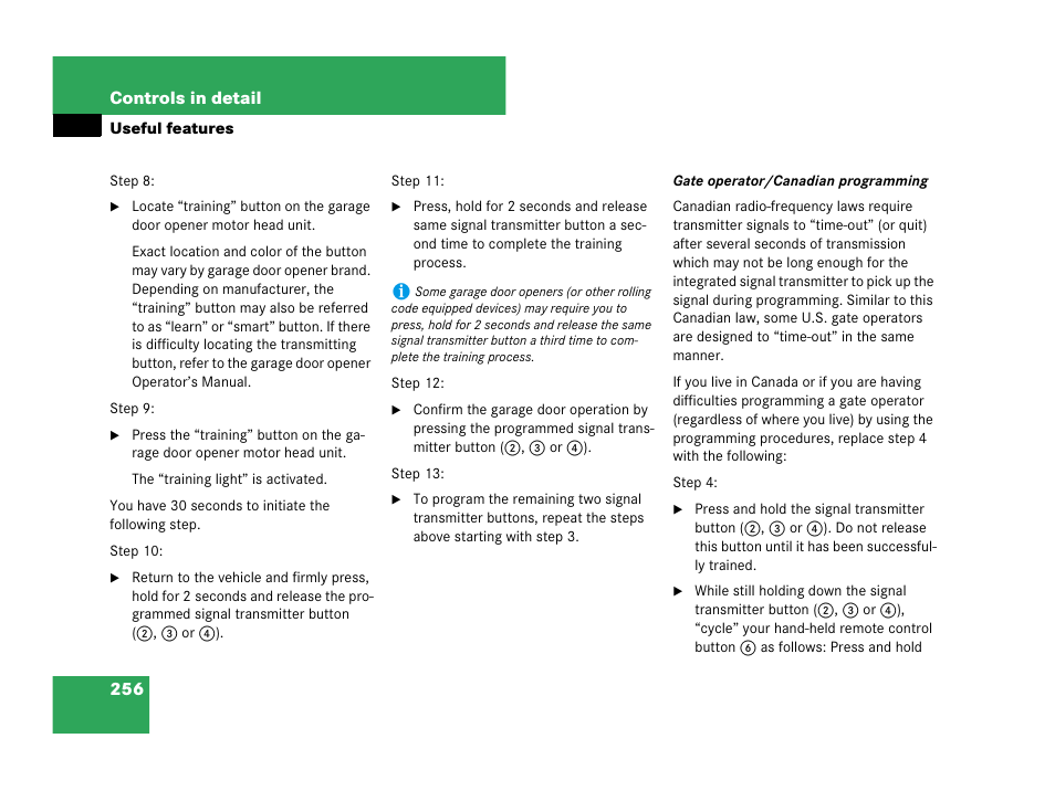 Mercedes-Benz C-Class 2007 Owners Manual User Manual | Page 257 / 441