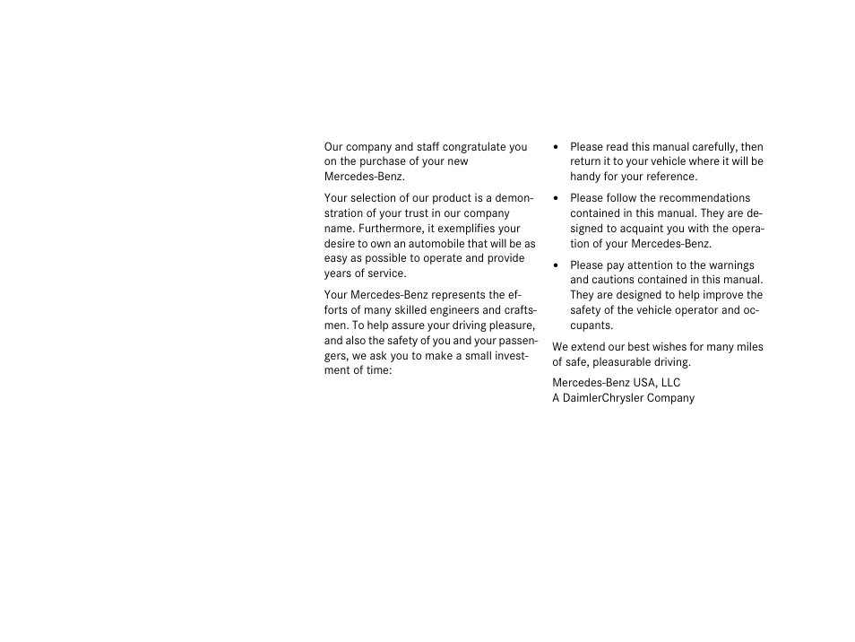 Mercedes-Benz C-Class 2007 Owners Manual User Manual | Page 3 / 441