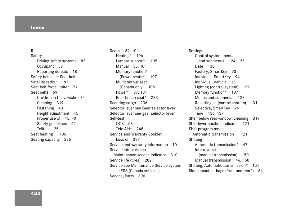 Mercedes-Benz C-Class 2007 Owners Manual User Manual | Page 433 / 441