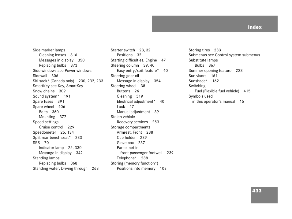 Mercedes-Benz C-Class 2007 Owners Manual User Manual | Page 434 / 441