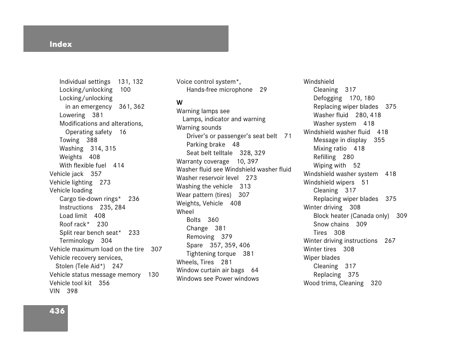 Mercedes-Benz C-Class 2007 Owners Manual User Manual | Page 437 / 441