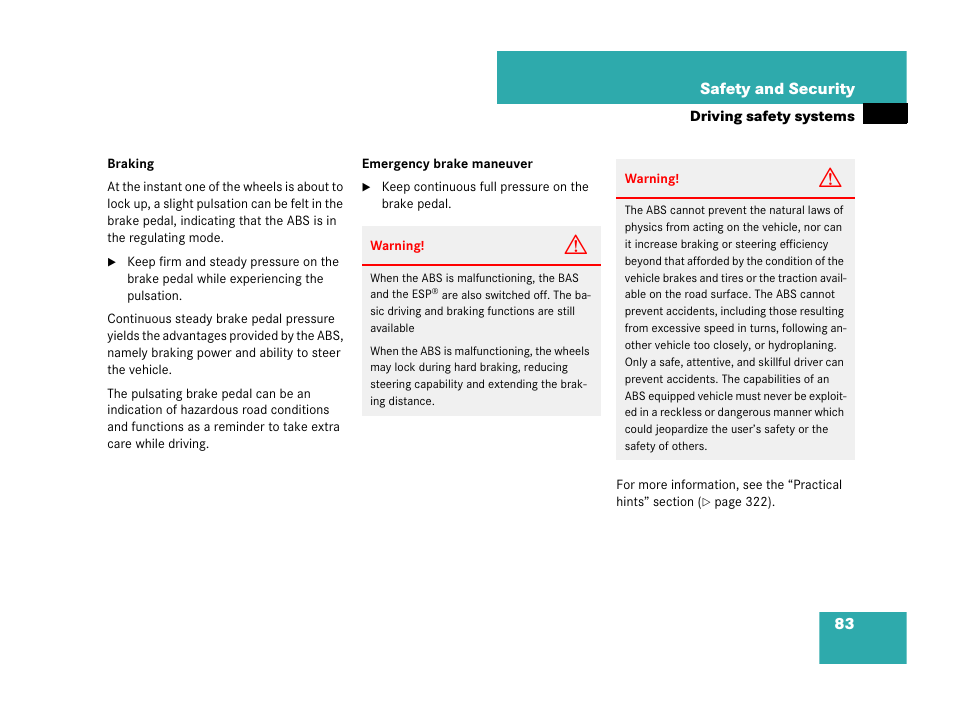 Mercedes-Benz C-Class 2007 Owners Manual User Manual | Page 84 / 441