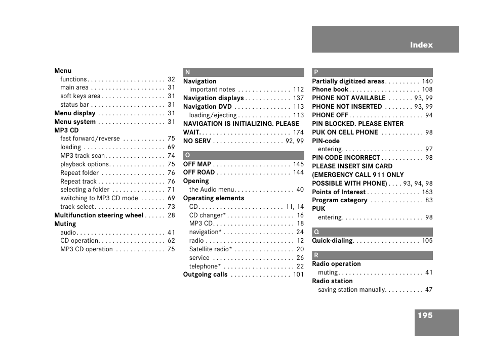 Mercedes-Benz CLK-Coupe 2007 COMAND Manual User Manual | Page 197 / 202