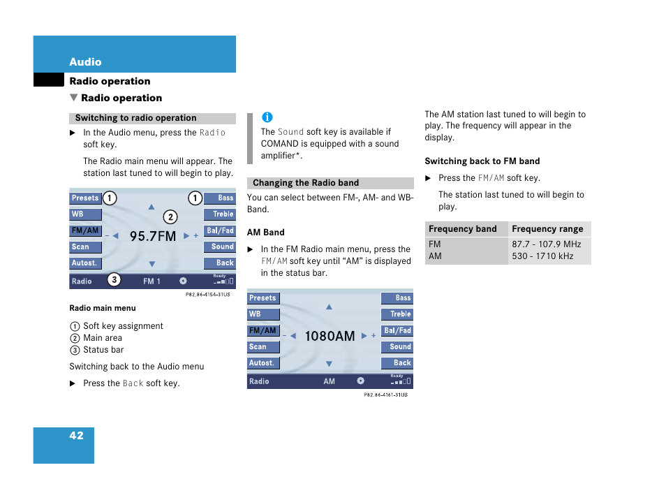 Mercedes-Benz CLK-Coupe 2007 COMAND Manual User Manual | Page 44 / 202