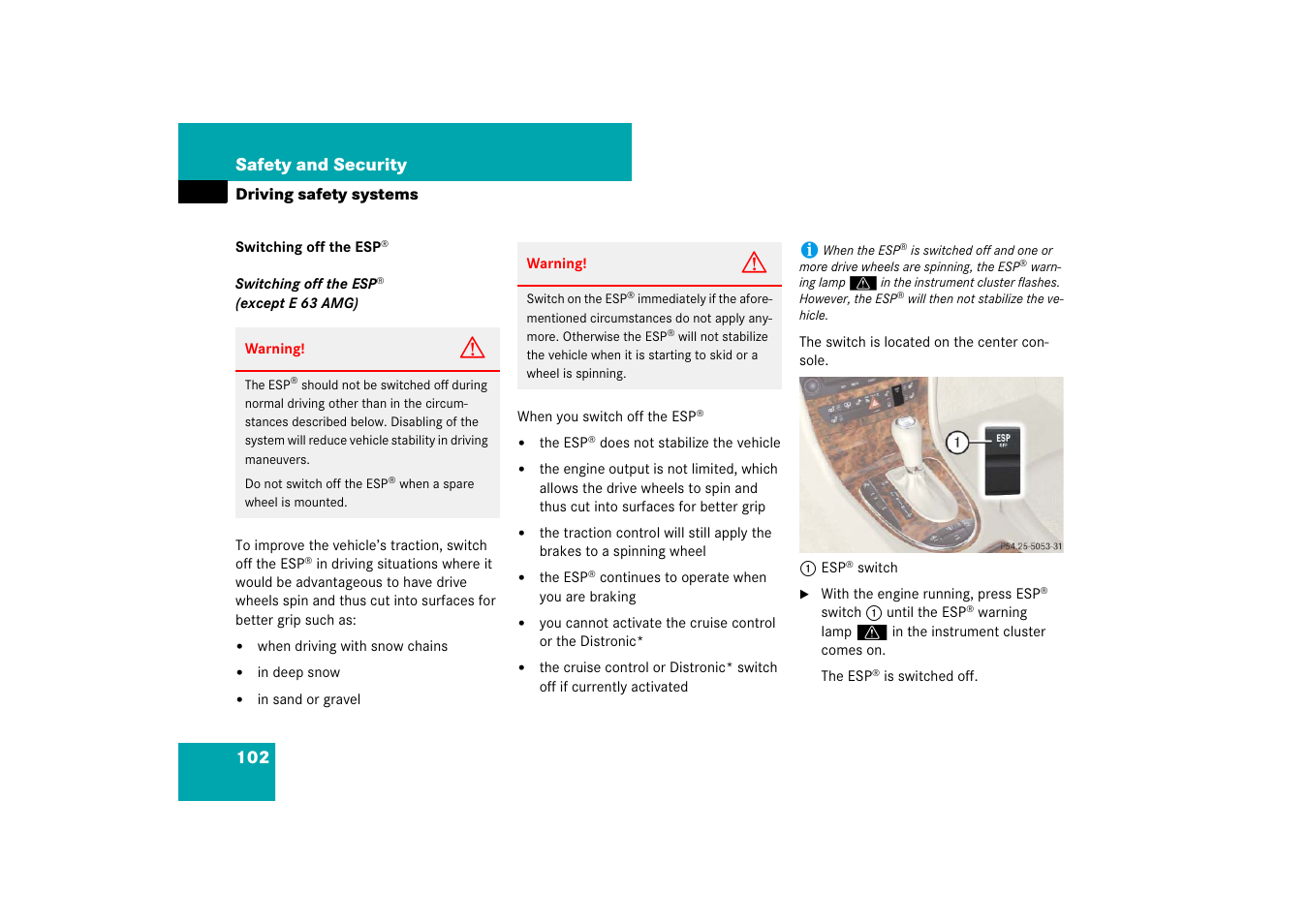 Mercedes-Benz E-Class 2007 Owners Manual User Manual | Page 103 / 522