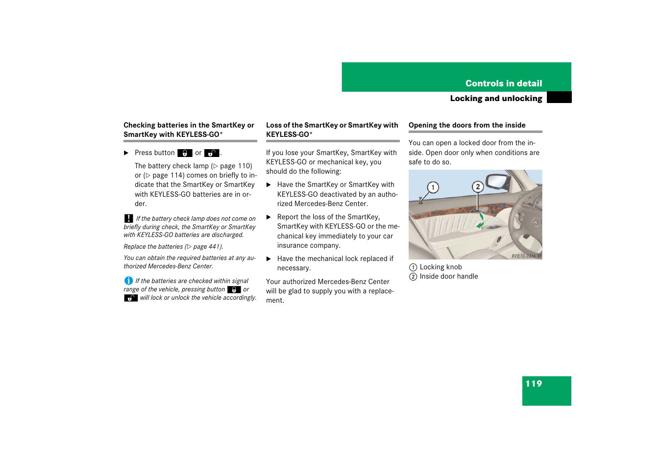 Mercedes-Benz E-Class 2007 Owners Manual User Manual | Page 120 / 522
