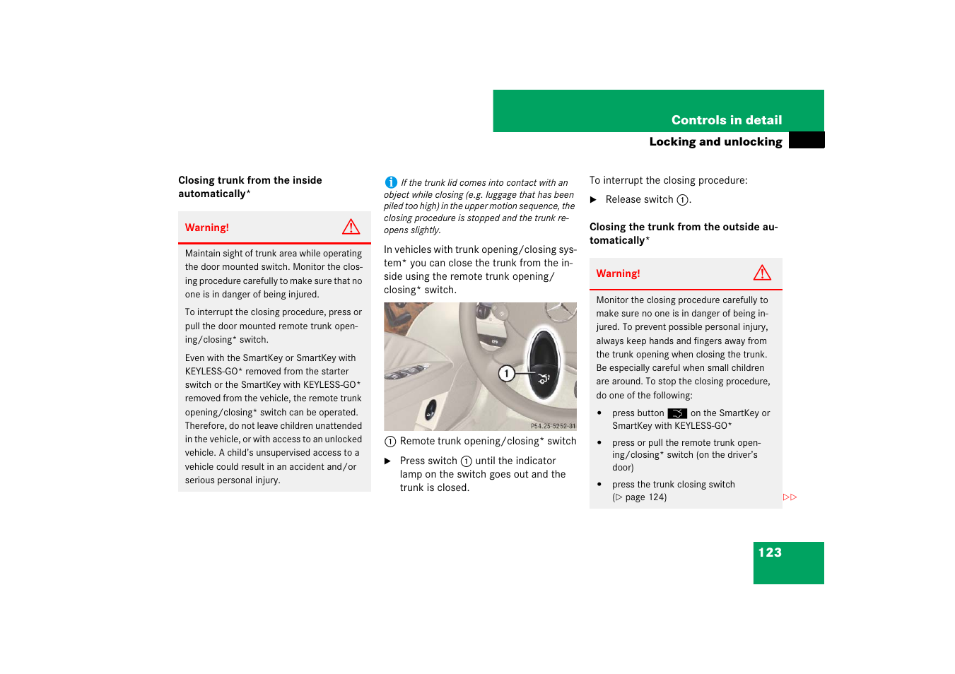 Mercedes-Benz E-Class 2007 Owners Manual User Manual | Page 124 / 522