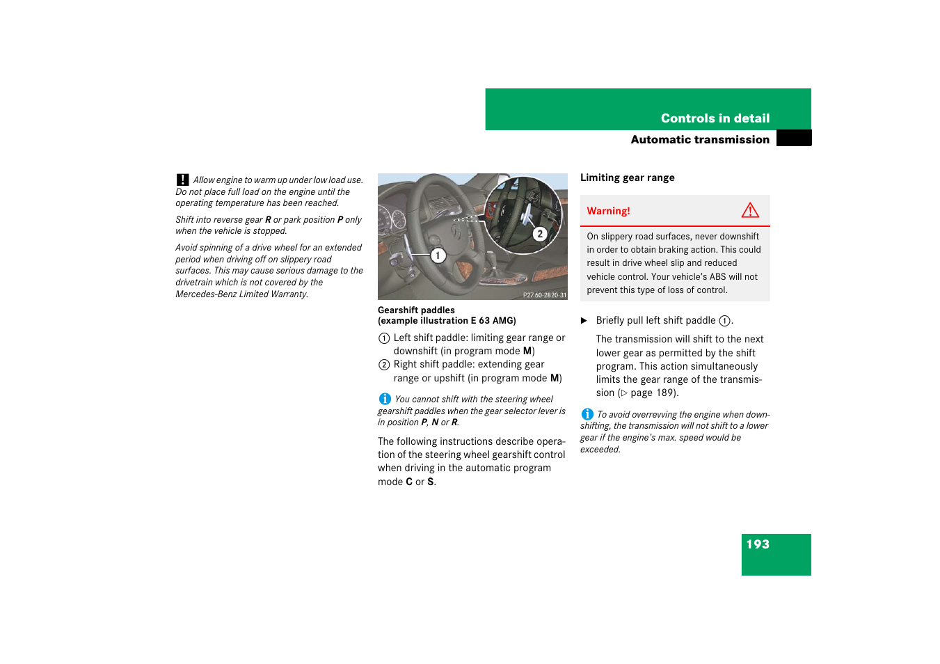 Mercedes-Benz E-Class 2007 Owners Manual User Manual | Page 194 / 522