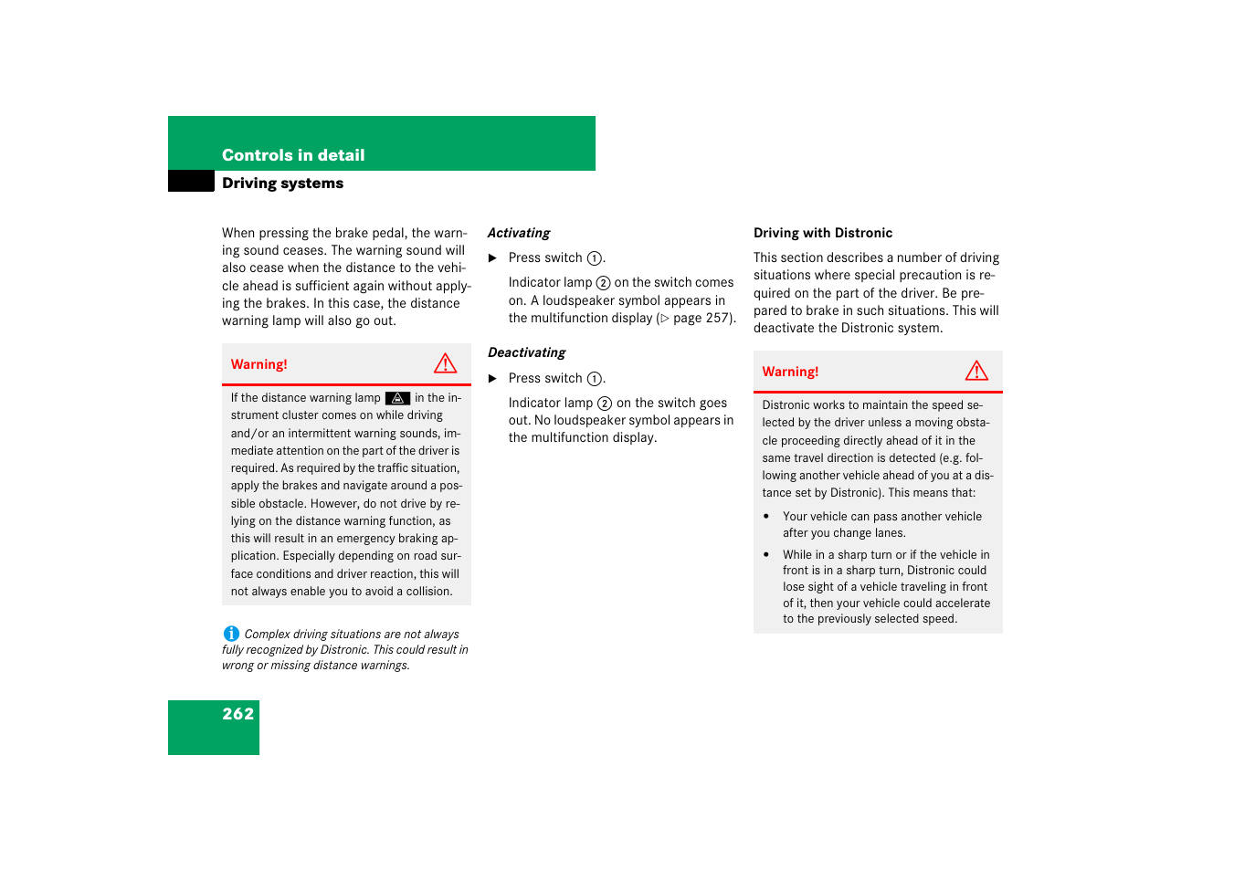 Mercedes-Benz E-Class 2007 Owners Manual User Manual | Page 263 / 522