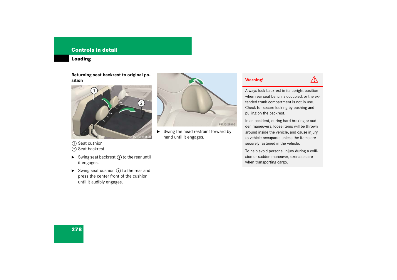 Mercedes-Benz E-Class 2007 Owners Manual User Manual | Page 279 / 522
