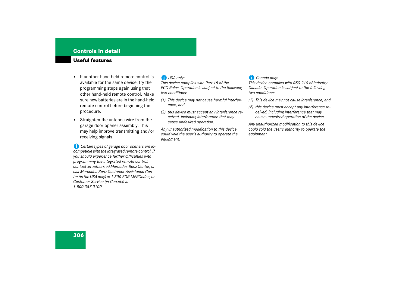 Mercedes-Benz E-Class 2007 Owners Manual User Manual | Page 307 / 522