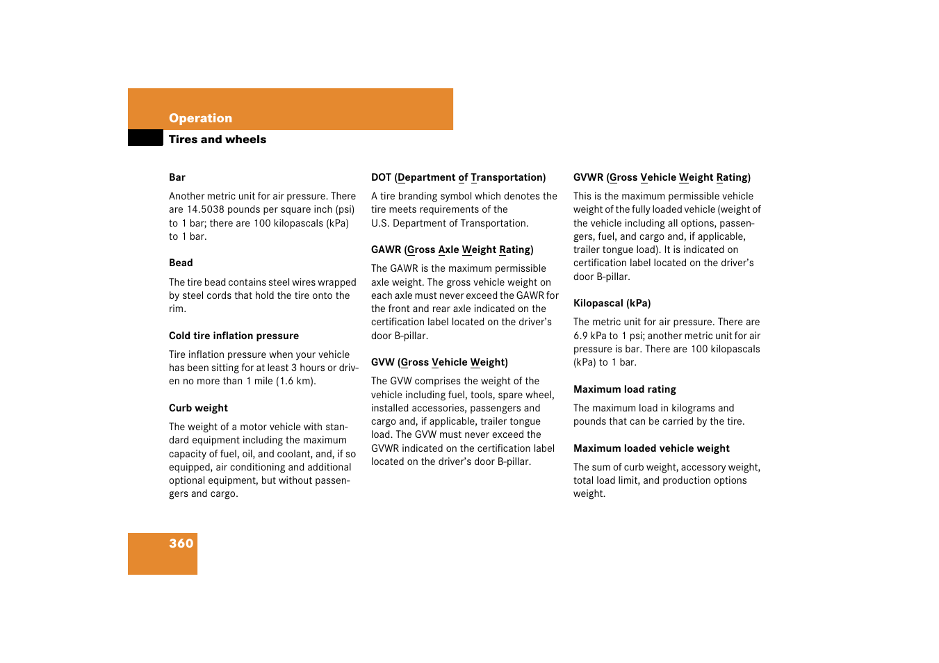Mercedes-Benz E-Class 2007 Owners Manual User Manual | Page 361 / 522