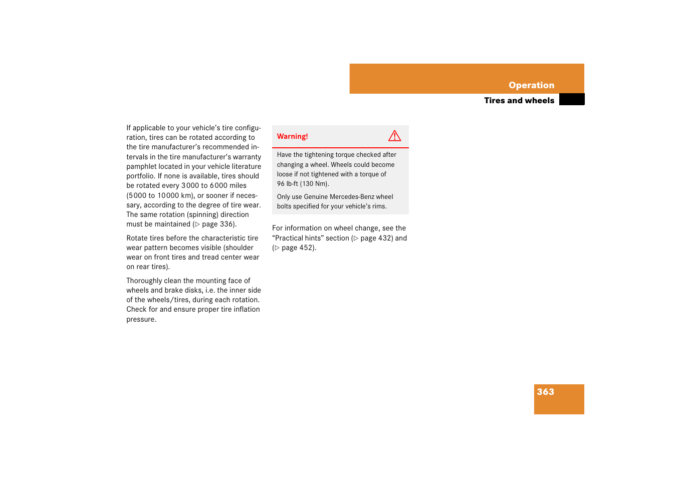 Mercedes-Benz E-Class 2007 Owners Manual User Manual | Page 364 / 522