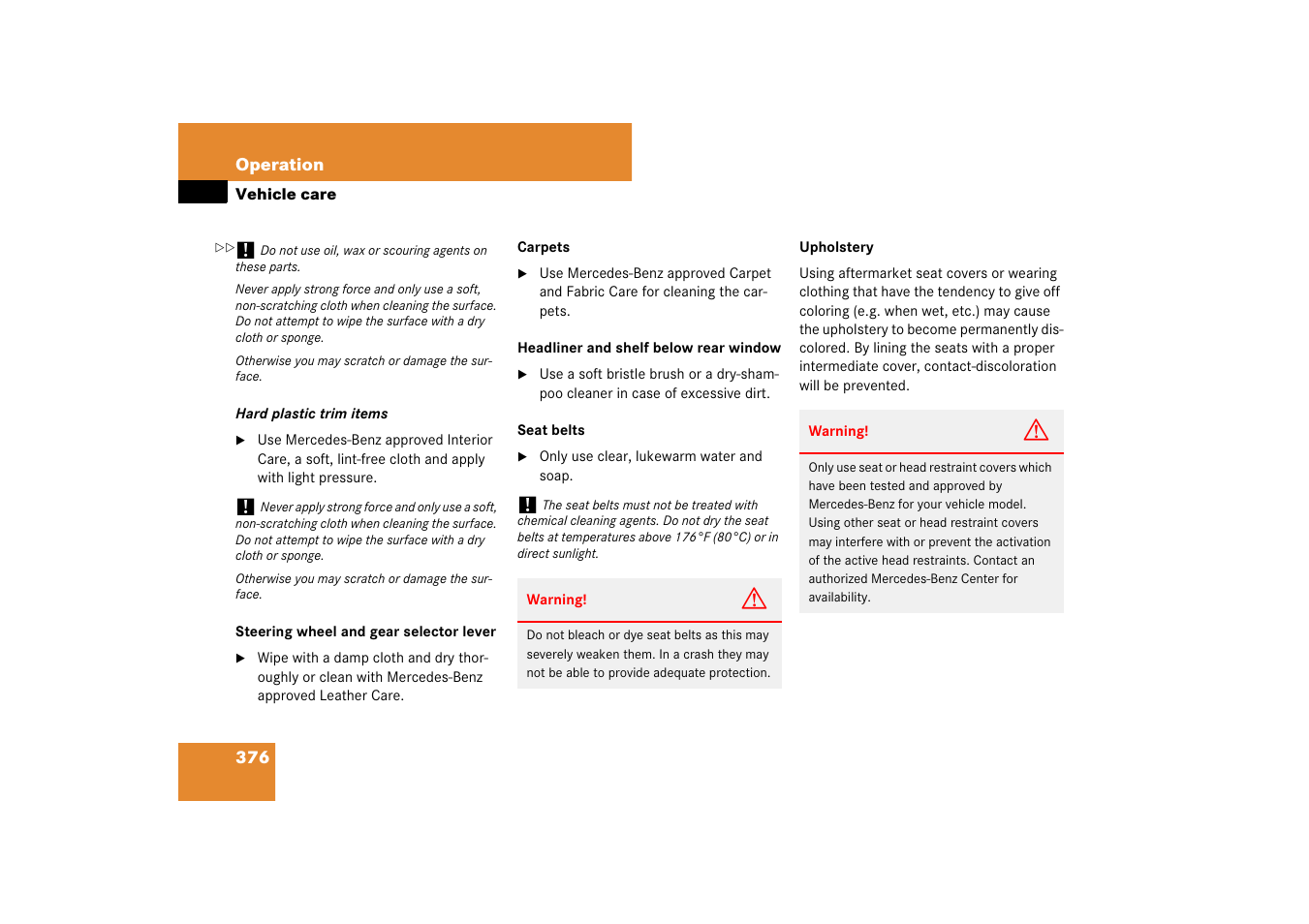 Mercedes-Benz E-Class 2007 Owners Manual User Manual | Page 377 / 522