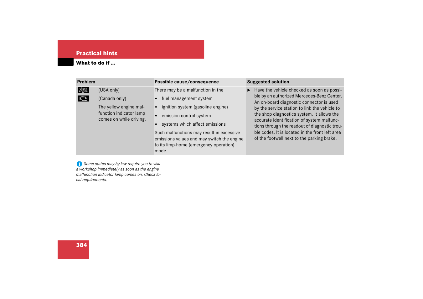 Hints | Mercedes-Benz E-Class 2007 Owners Manual User Manual | Page 385 / 522