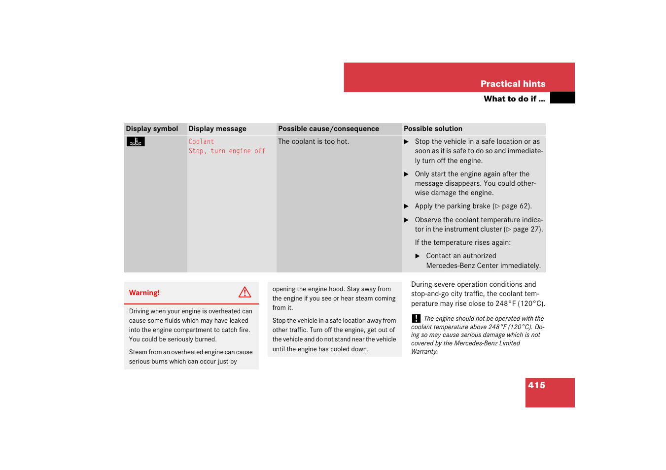 Mercedes-Benz E-Class 2007 Owners Manual User Manual | Page 416 / 522