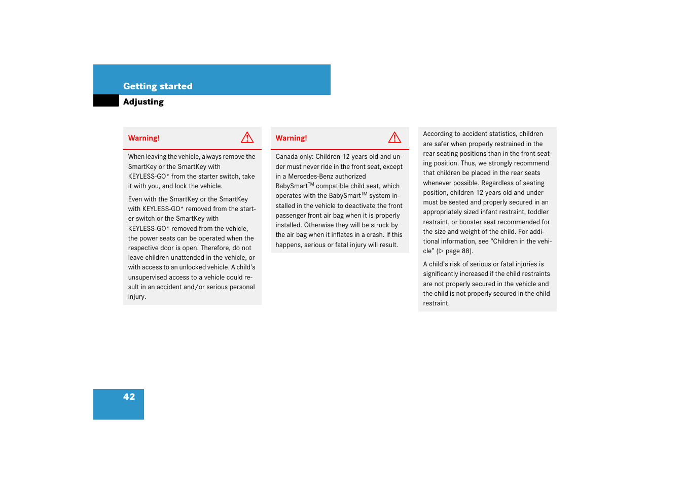 Mercedes-Benz E-Class 2007 Owners Manual User Manual | Page 43 / 522