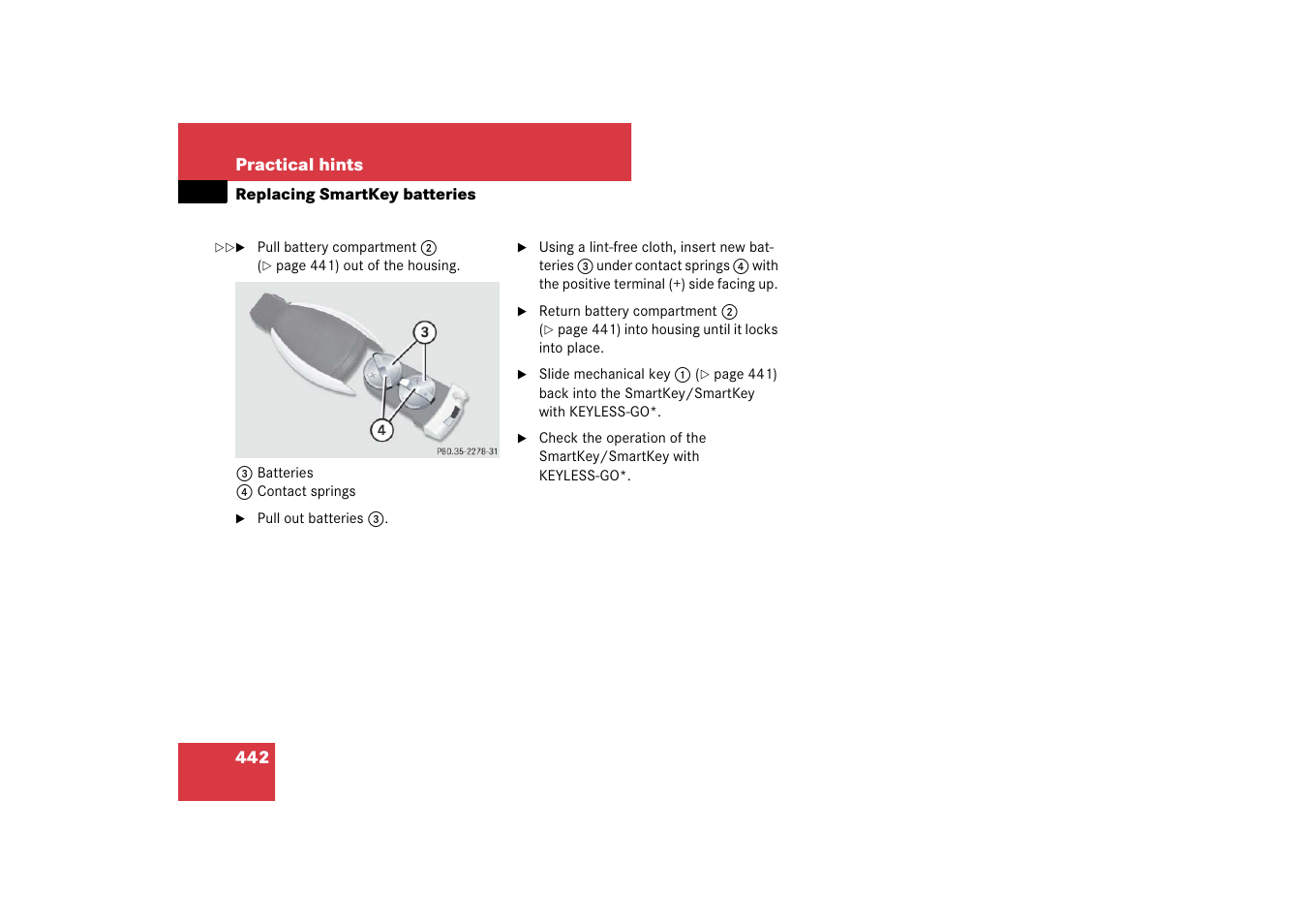 Mercedes-Benz E-Class 2007 Owners Manual User Manual | Page 443 / 522