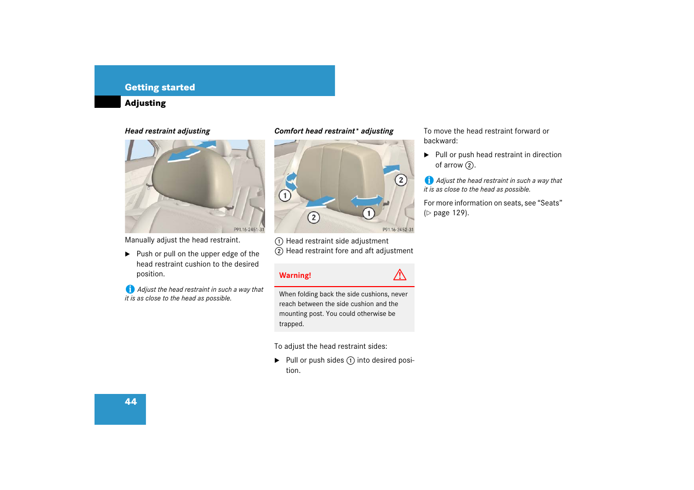 Mercedes-Benz E-Class 2007 Owners Manual User Manual | Page 45 / 522