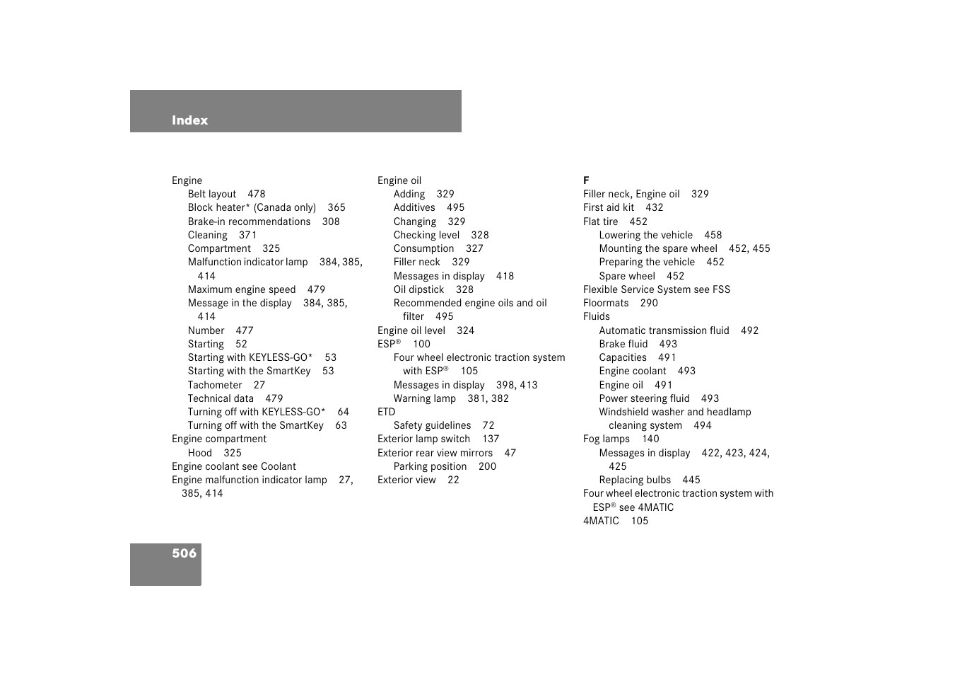 Mercedes-Benz E-Class 2007 Owners Manual User Manual | Page 507 / 522