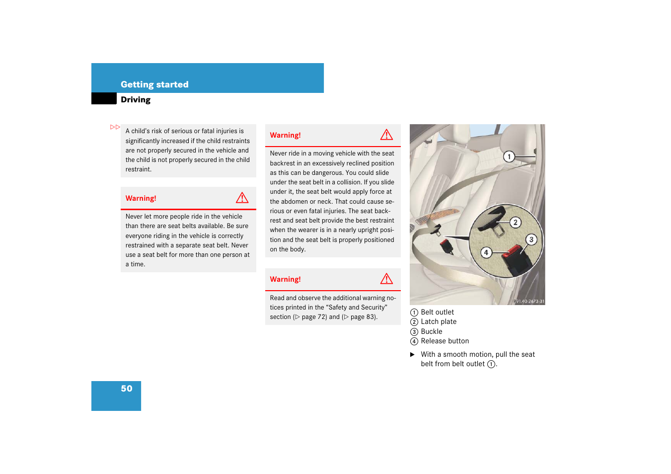 Mercedes-Benz E-Class 2007 Owners Manual User Manual | Page 51 / 522
