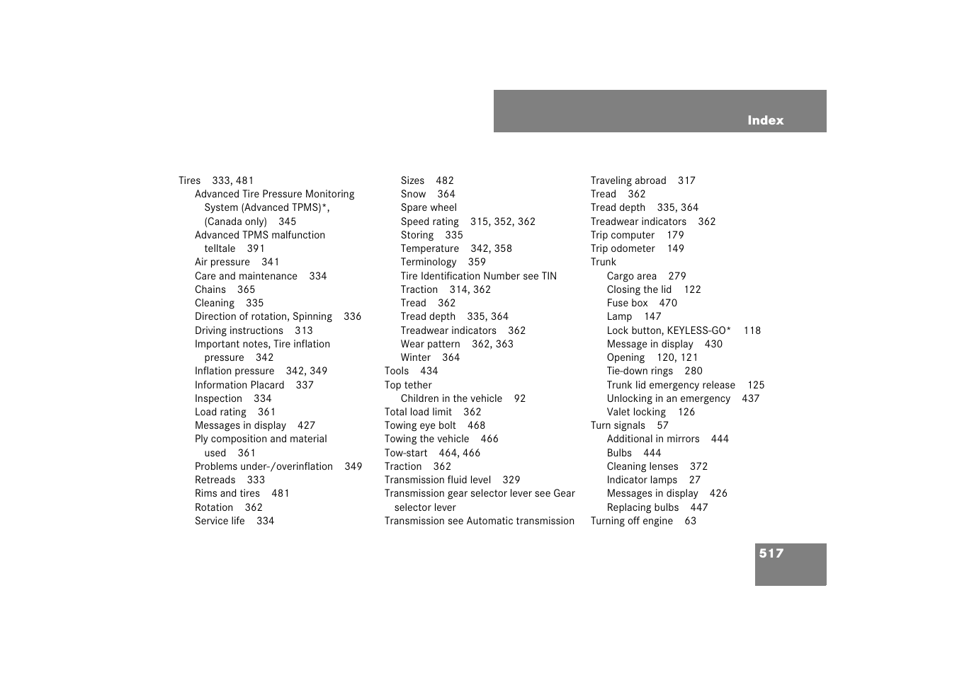 Mercedes-Benz E-Class 2007 Owners Manual User Manual | Page 518 / 522