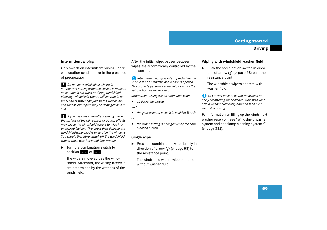 Mercedes-Benz E-Class 2007 Owners Manual User Manual | Page 60 / 522