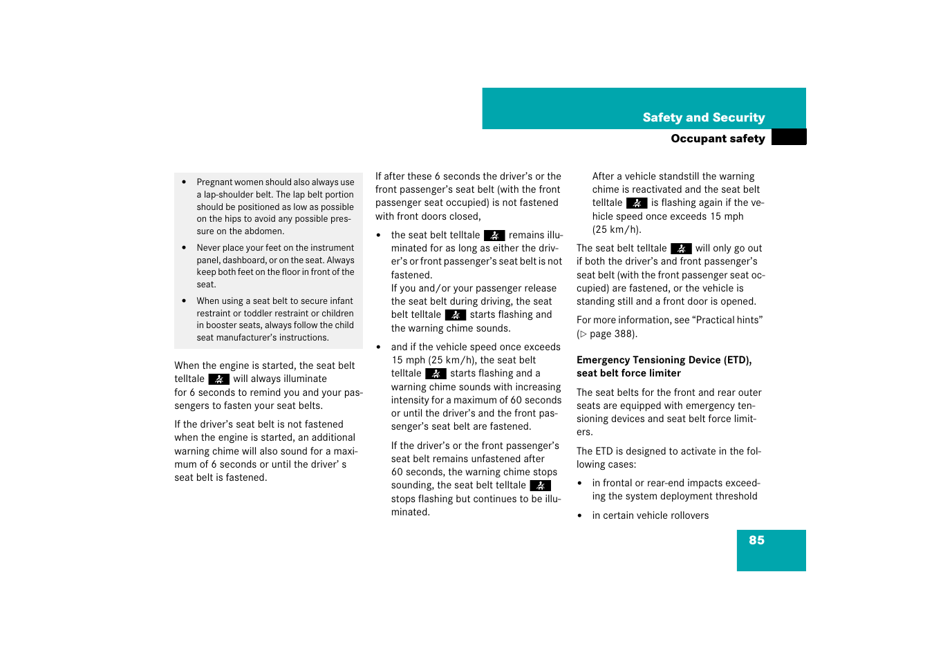 Mercedes-Benz E-Class 2007 Owners Manual User Manual | Page 86 / 522