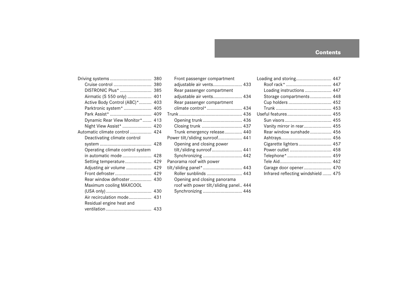 Mercedes-Benz S-Class 2007 User Manual | Page 10 / 705