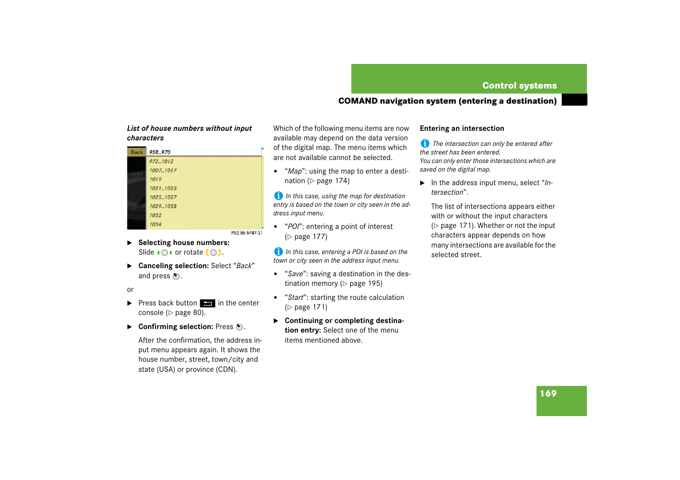 Tion, List | Mercedes-Benz S-Class 2007 User Manual | Page 170 / 705