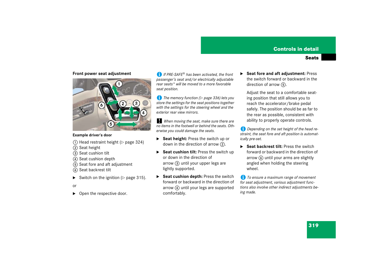 Mercedes-Benz S-Class 2007 User Manual | Page 320 / 705