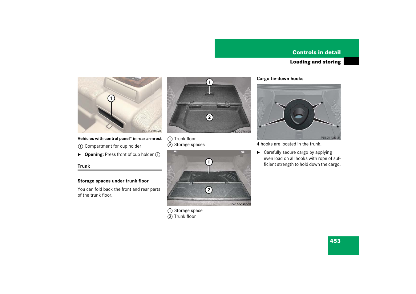 Trunk | Mercedes-Benz S-Class 2007 User Manual | Page 454 / 705