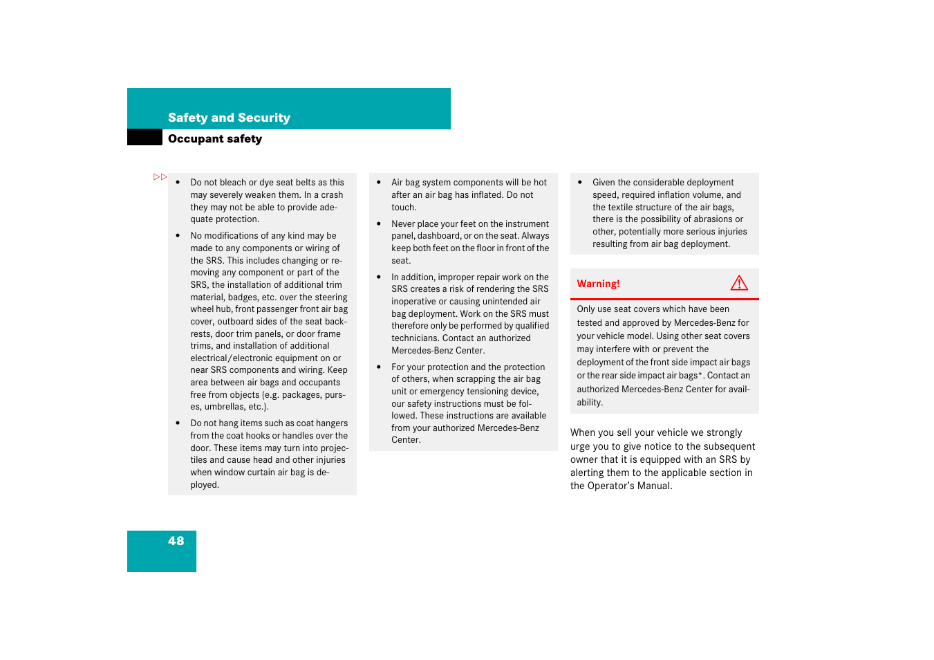 Mercedes-Benz S-Class 2007 User Manual | Page 49 / 705